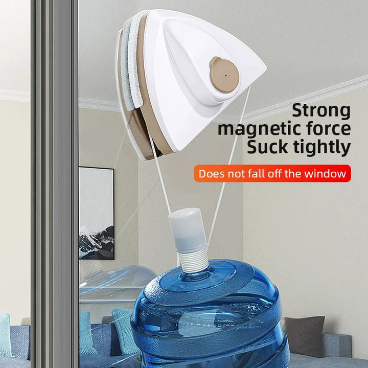 GLASPURE Nettoyeur de fenêtres magnétique | Pour vitrage simple et double | Raclette avec force magnétique | Disponible en 4 variantes