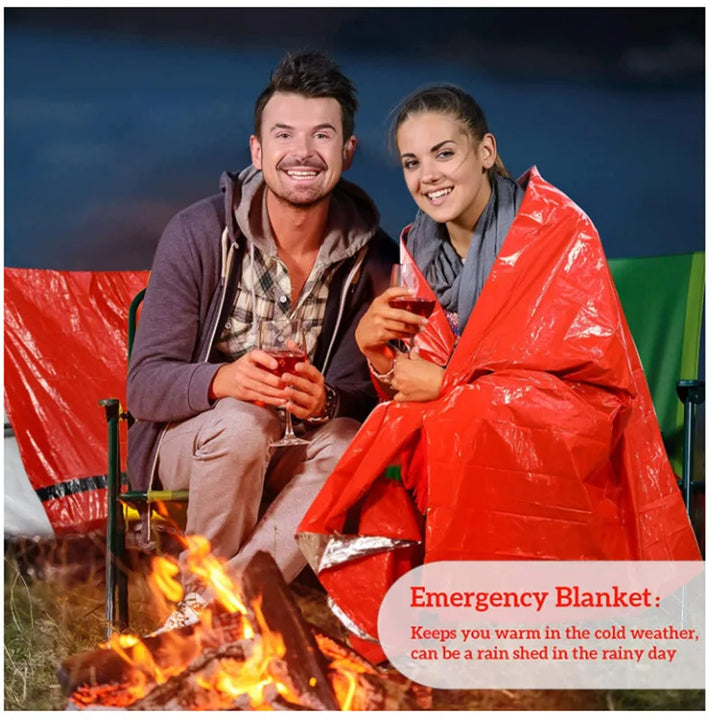 ThermoSafe Bivy | Sac de couchage d'urgence | Imperméable & Réfléchissant à la chaleur | Ultra léger pour le camping et les interventions de secours