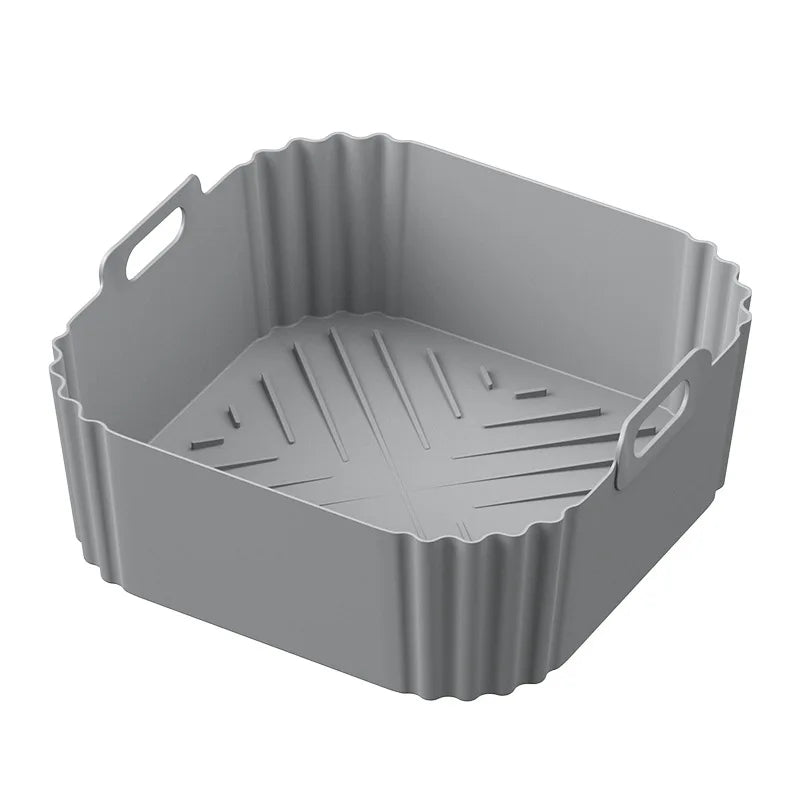 CrispEase | Insert en silicone pour friteuses à air chaud | Réutilisable & Antiadhésif | Ø 22,5 cm | Pour modèles de 5 à 8 QT