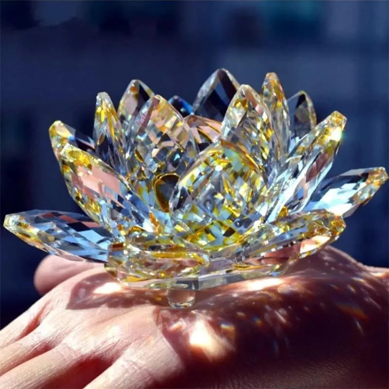 Fleur de Lotus Cristal | Décoration Feng Shui | Symbole de Chance & Harmonie