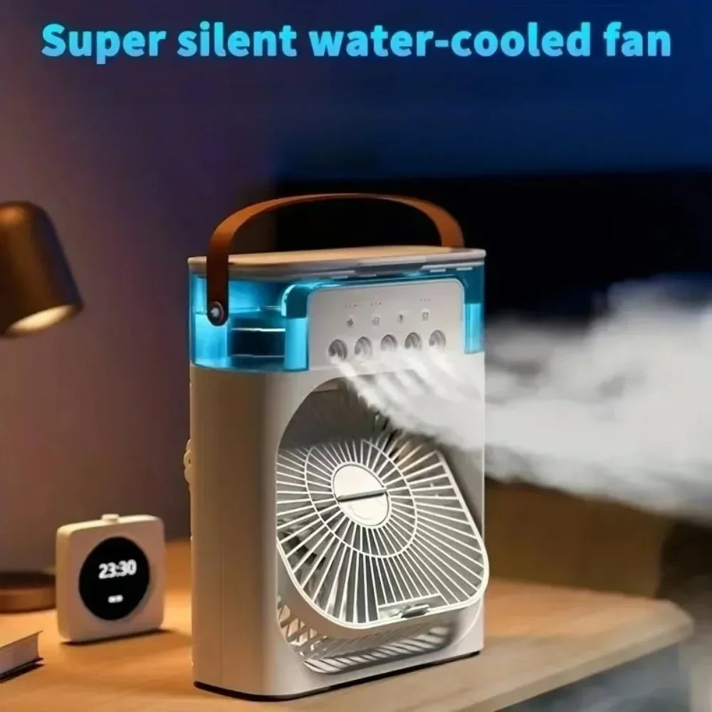 Refroidisseur d'air BrisaAir | Ventilateur à 3 vitesses & humidificateur d'air | Avec minuterie & lumière LED | Réservoir de 600ml