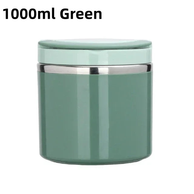 Boîte à Lunch Thermo | Conteneur Isotherme en Acier Inoxydable | 630 ml / 1000 ml | Avec Poignée & Étanche