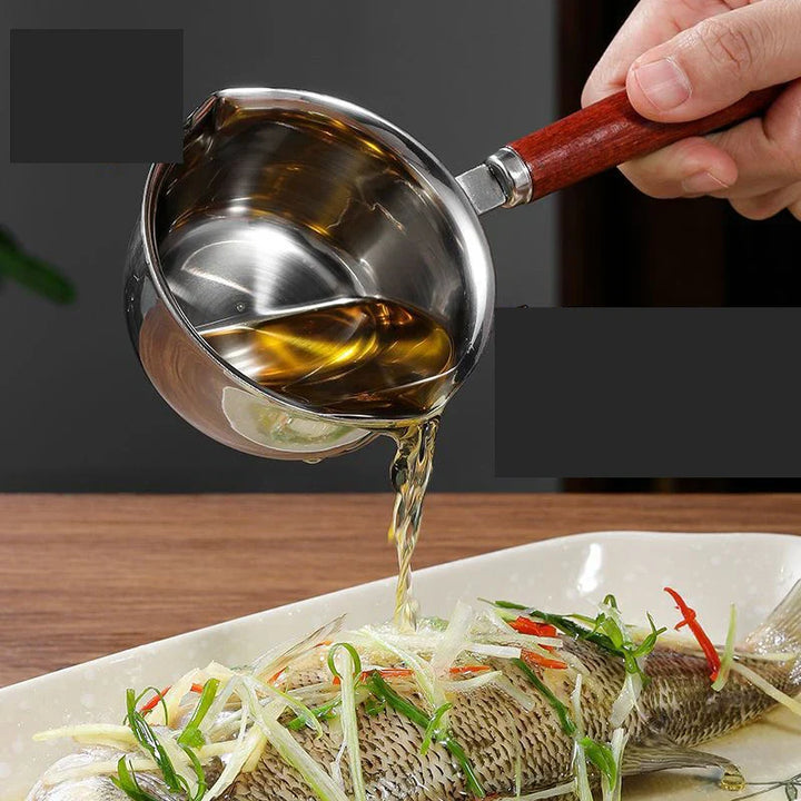 CULINARA Casserole en Acier Inoxydable | Fond Plat | Pour Sauces, Lait & Petites Portions