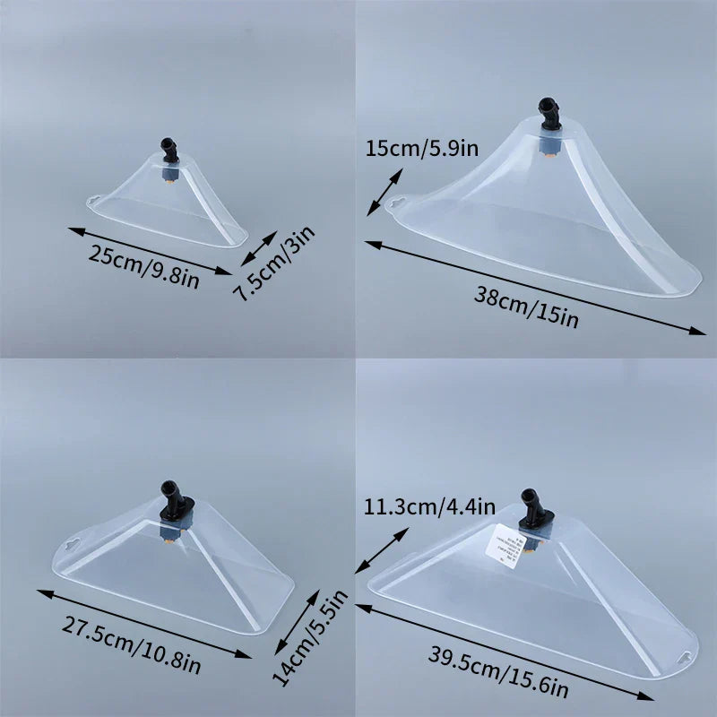 SprayoFan Buse de Protection Contre le Vent | Capuchon de Pulvérisation Résistant au Vent pour Arroseurs de Jardin | Buse en Éventail pour Irrigation Ciblée