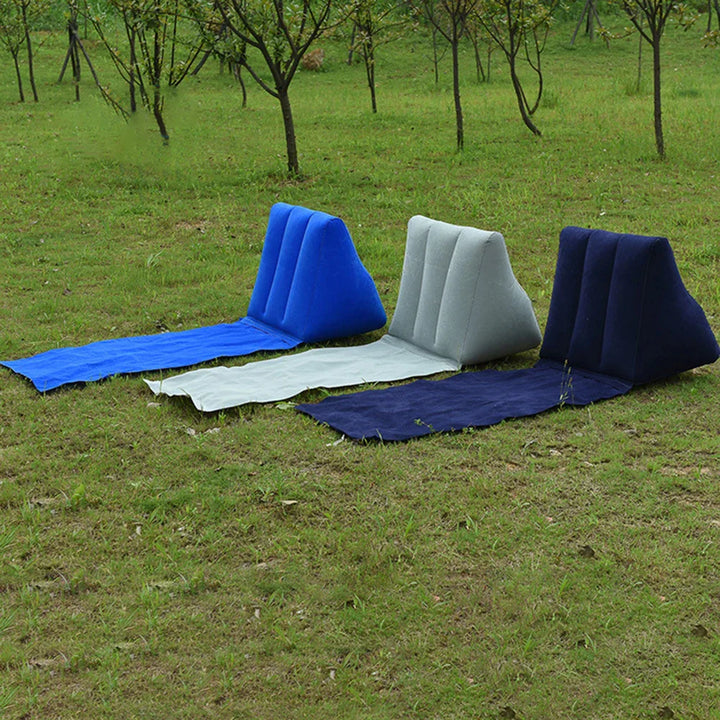 Matelas de plage gonflable avec dossier | Pliable et confortable | Coussin de voyage et de camping AirLounge