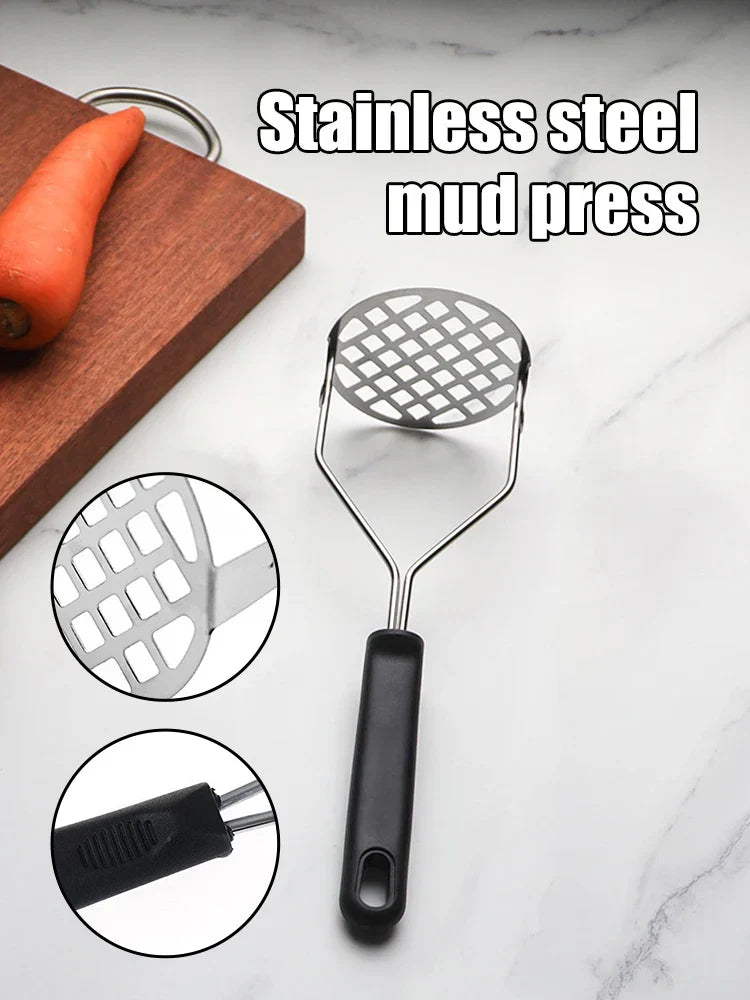 Presse-purée Magrido | Ergonomique & Efficace | Acier inoxydable | Pour pommes de terre, avocats & plus