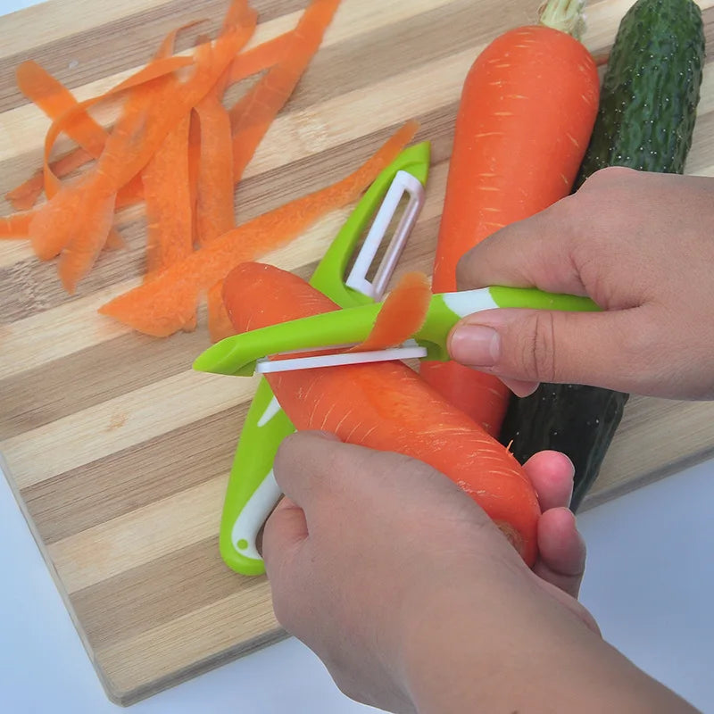 Peelino Éplucheur à légumes avec lame en acier inoxydable et poignée ergonomique | 18,3 × 2,4 cm | Pour fruits et légumes | Compatible lave-vaisselle