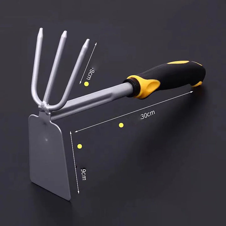 Ensemble d'outils de jardin Groviva 4 pièces | Acier inoxydable | Binette & Pelle | Pour creuser, planter & désherber