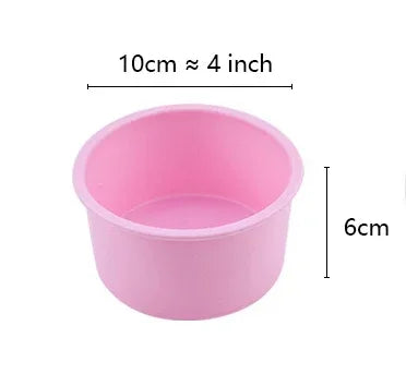 Moule à Gâteau Rond BakeoFlex en Silicone | Antiadhésif & Résistant à la Chaleur | 4–10 pouces (10–25 cm)