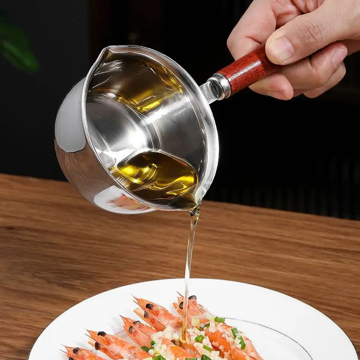 CULINARA Casserole en Acier Inoxydable | Fond Plat | Pour Sauces, Lait & Petites Portions