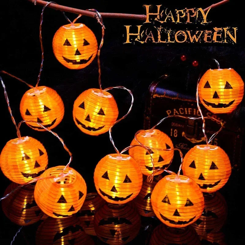 Lumora Glow Halloween Citrouille Guirlande LED | 1,5 m | 10 LEDs Blanc Chaud | Éclairage de Fête & Décoration