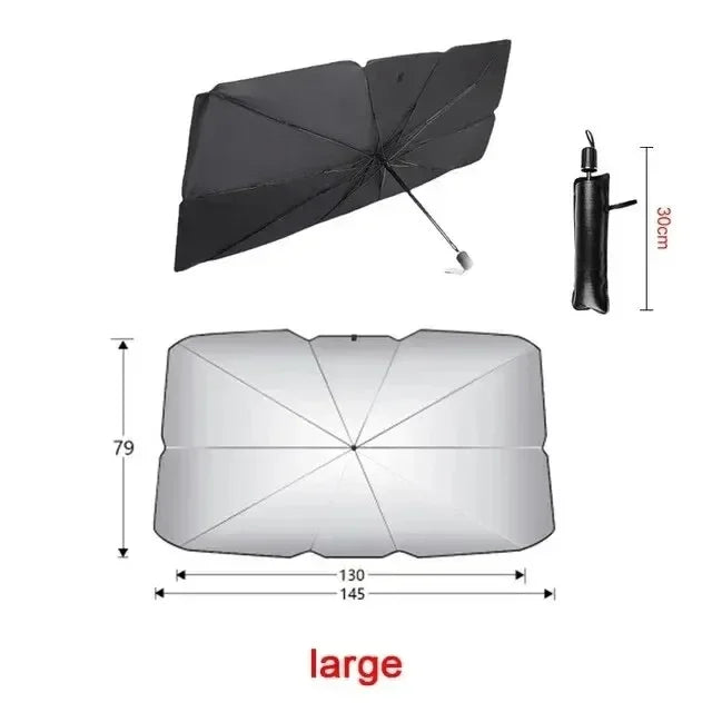Pare-soleil Auto SunFold | Protection UV & Protection contre la chaleur | Compact & Pliable | Pour SUV & Hatchback