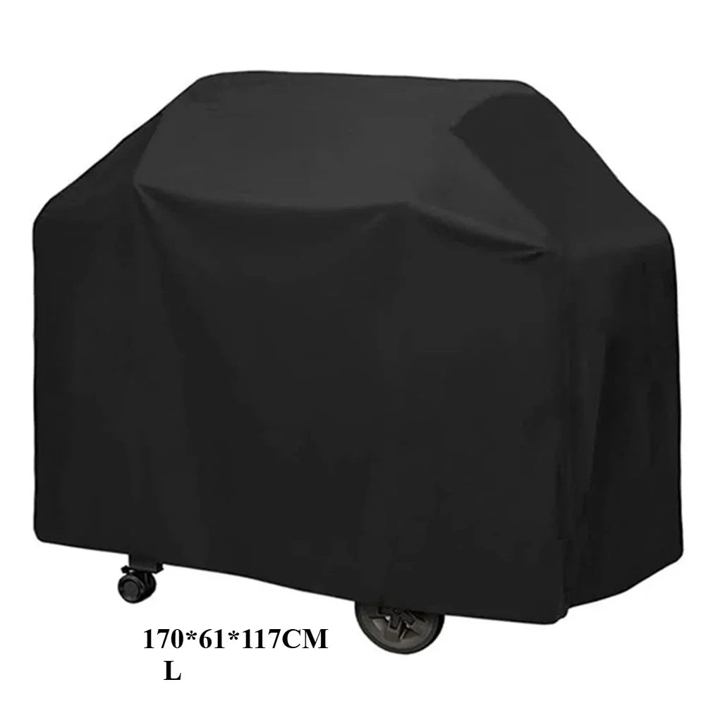 Housse GrillGuard Pro | Imperméable & Résistante aux UV | Résistante au Vent avec Cordon de Serrage | Pour Barbecue à Gaz, BBQ & Mobilier de Jardin