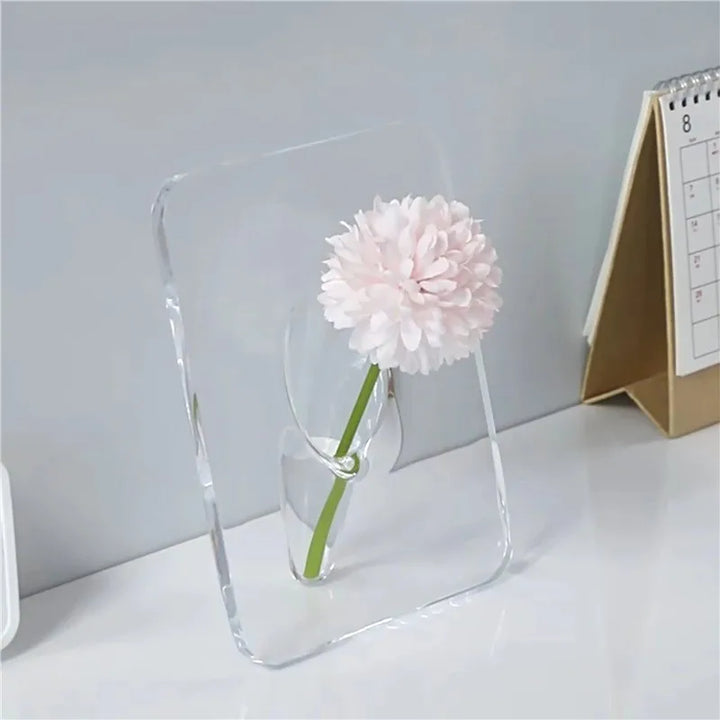 Vase Cadre Photo Florava | Transparent & Polyvalent | Pour Fleurs & Photos | 15x20 cm