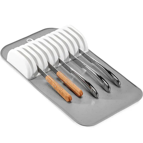 Organisateur de Couteaux BladeNest FlexLine | Sans BPA | Antidérapant et durable | Pour 5 à 11 couteaux | 39×14×4 cm