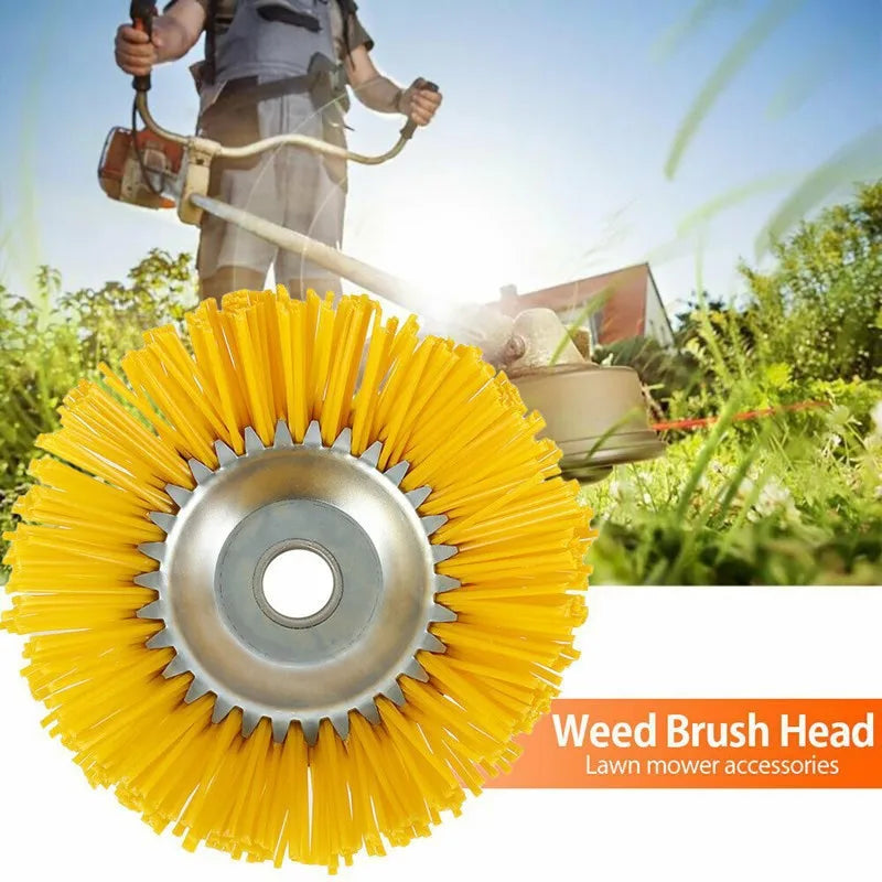 WeedMaster 220 | Roue de désherbage de 8 pouces avec tête en nylon | Pour coupe-bordures & débroussailleuses | Pour joints de pavés & bordures