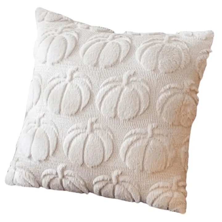 Pumpura | Housse de coussin Citrouille d'Automne | 45 × 45 cm | Douce & Pelucheuse | Décoration d'Halloween & d'Automne