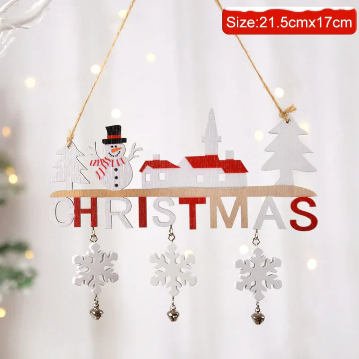 Décoration de Noël Gnome Nordique | Bois | Père Noël fait main | Décoration pour arbre, porte & maison