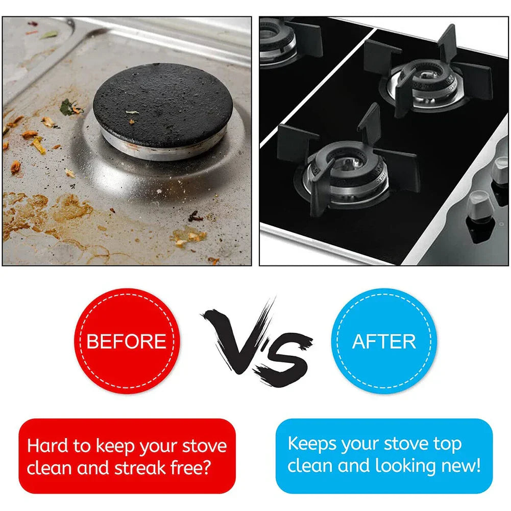 Set de Tapis de Protection pour Cuisinière Küchenglanz ThermoShield | 1 Set de 3 Couvre-Cuisinières Antiadhésifs | 54 × 27 cm | Découpable, résistant à la chaleur & réutilisable