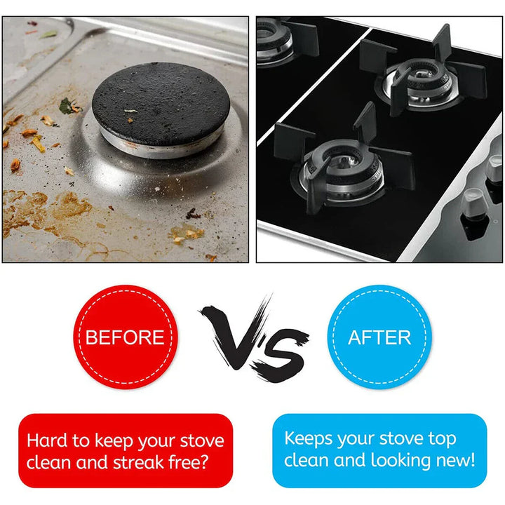 Set de Tapis de Protection pour Cuisinière Küchenglanz ThermoShield | 1 Set de 3 Couvre-Cuisinières Antiadhésifs | 54 × 27 cm | Découpable, résistant à la chaleur & réutilisable