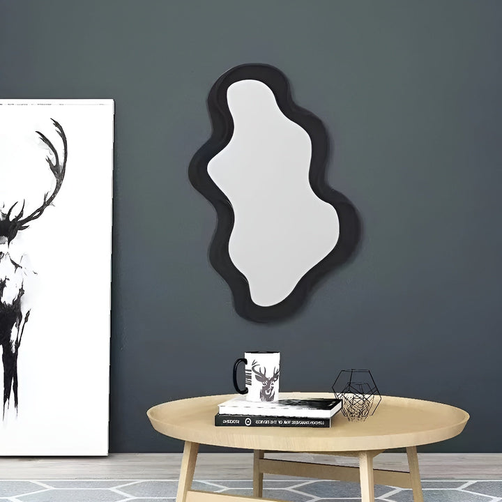 Miroir mural Cloudora | Forme de nuage | Décoratif & Robuste | ABS | 41 x 26 cm