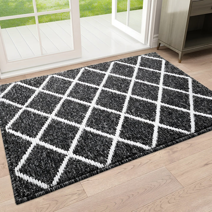 Tapis d'entrée SafeStep | Design à carreaux | Antidérapant & Absorbant | Facile à entretenir | Différentes tailles