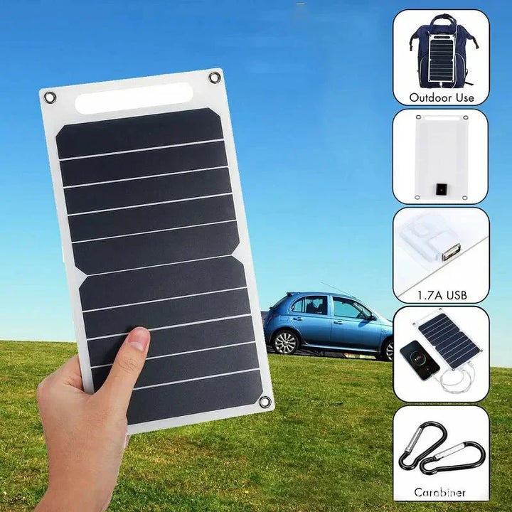 SolNova 30W Panneau Solaire | Ultra léger & Étanche | Port USB pour téléphone & Powerbank | Extérieur & Camping