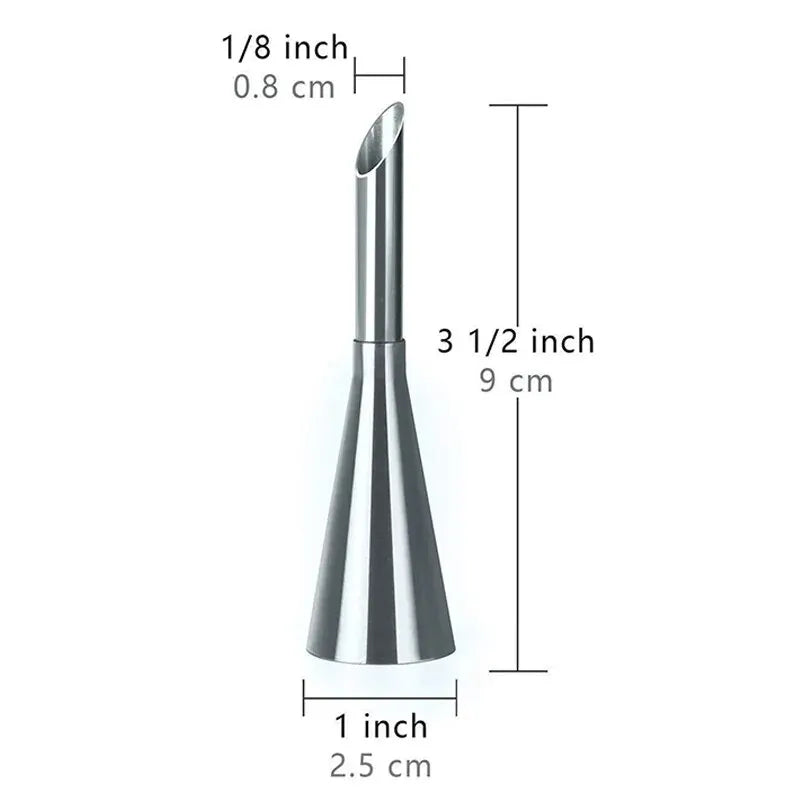 TortenPro Douille en Acier Inoxydable | Pour Crème & Décoration de Crème | Différentes Tailles