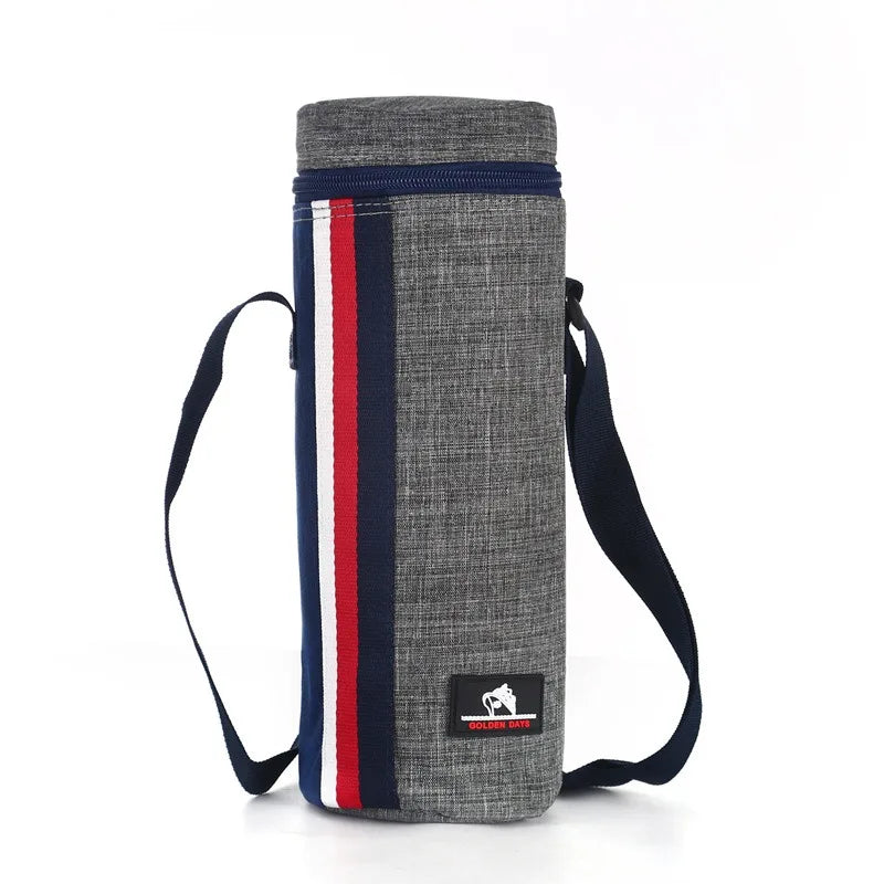Cooltiva Sac à bouteille isolé 10×10×29 cm | Sac de refroidissement portable en tissu Oxford | Pour les voyages, le sport et les activités en plein air