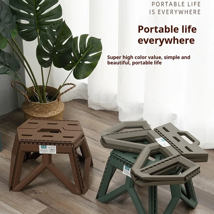 CampFold Tabouret Pliant | Tabouret de Camping Pliable | Haute Capacité de Charge | Compact & Résistant aux Intempéries