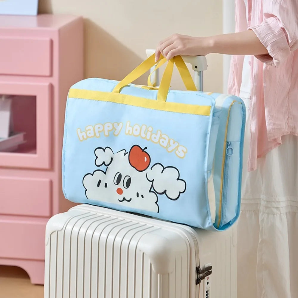 Sac de voyage pliable Luvoya TravelFlex | Organiseur suspendu résistant à la poussière avec poignée | 74,5×45 cm déplié | Léger, résistant à l'eau et polyvalent