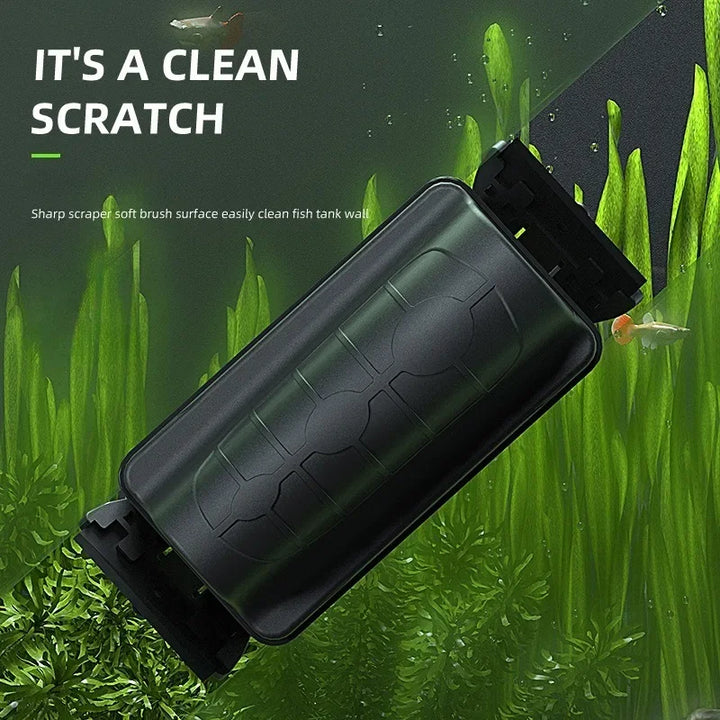 Aimant de nettoyage pour aquarium | Brosse à algues flottante | Pour une épaisseur de verre jusqu'à 0,4 cm