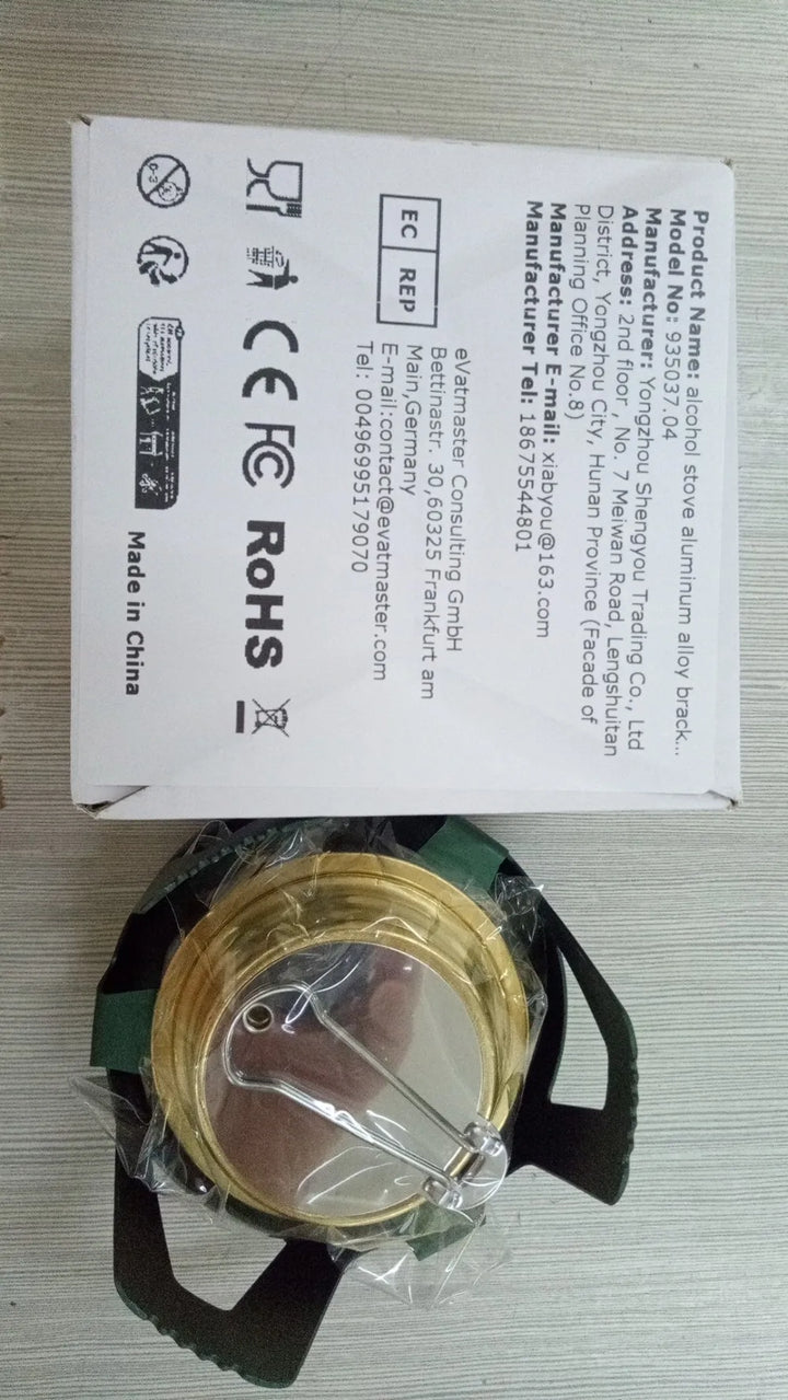 Flamero Réchaud Spirituskocher | Flamme Réglable | Combustion à 360° | Compact & Stable