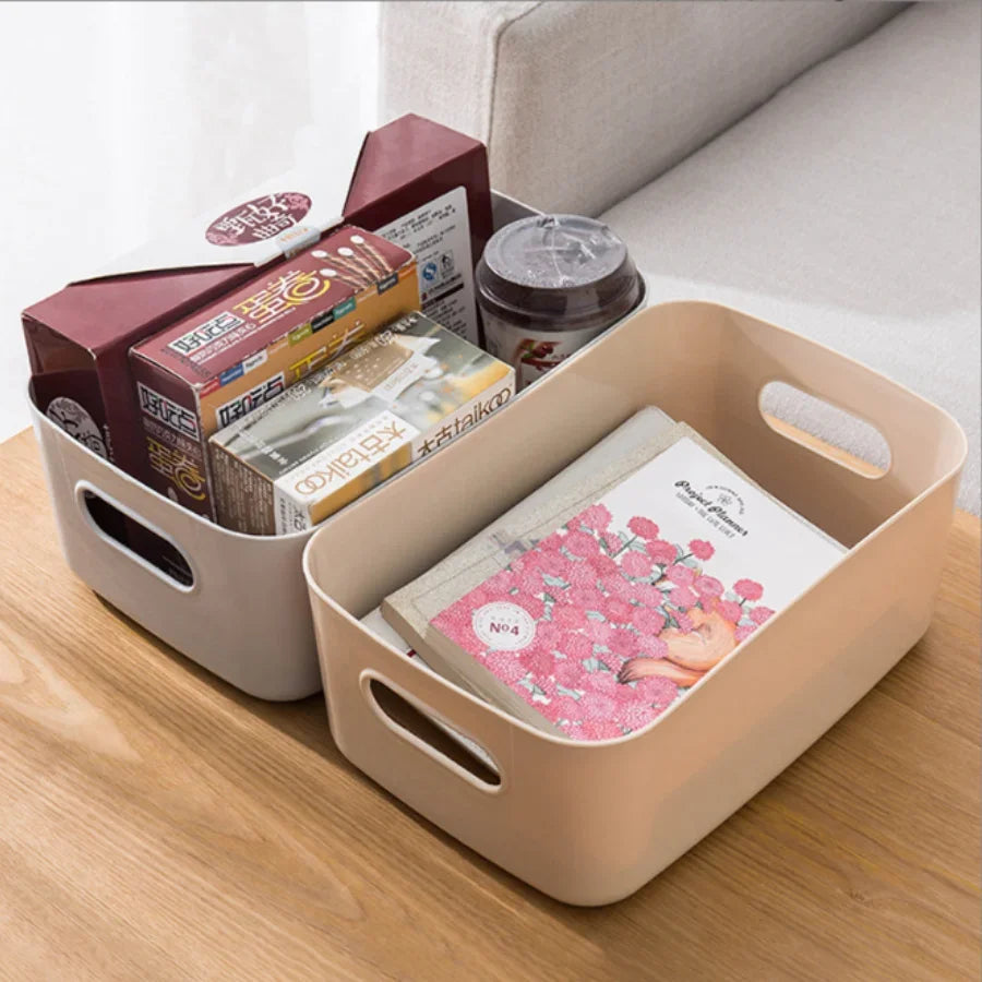 Boîte de rangement Orglino en PP | Empilable & Polyvalente | Pour la salle de bain, la cuisine, le maquillage & le bureau | En 3 tailles & 3 couleurs