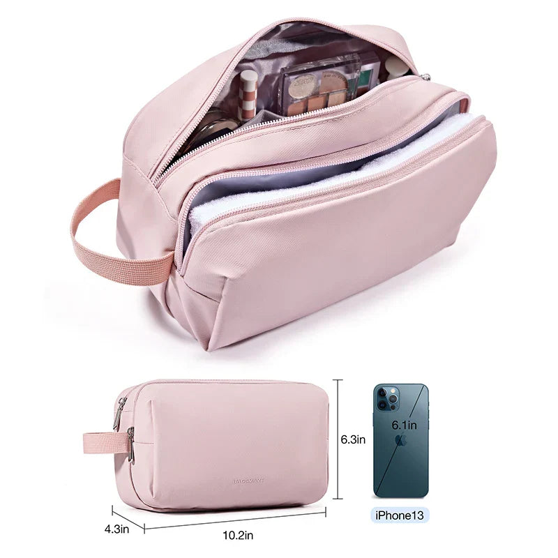 Kosmetixo Trousse de Toilette Imperméable pour Femmes & Hommes | Trousse de Toilette Légère en S/M/L | Accessoires de Voyage pour Produits de Soins & Maquillage | Organiseur de Voyage Unisexe