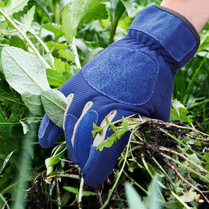 Gants de jardin ThornGuard | Protection contre les épines & Extra longs | Cuir & Revêtement en caoutchouc | Protection pour roses & buissons