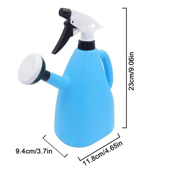 FloraPress Pulvérisateur de jardin 2-en-1 | Pulvérisateur à pression & Arrosoir | 1 Litre | 23×11,8×9,4 cm | Rose/Bleu/Orange/Vert