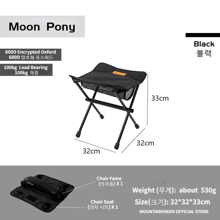 TrekLite Chaise Pliable Ultra-Légère pour Outdoor & Camping | Compacte & Portable | Alliage d'Aluminium | Pour Randonnée, Pêche & Voyage