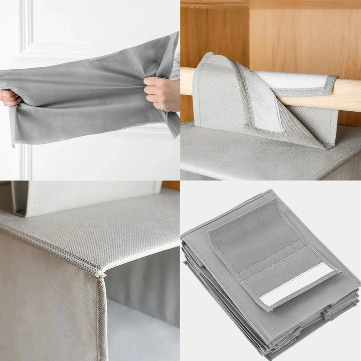 OrdoLino Organisateur de rangement suspendu 10 couches | Pliable et gain de place | Pour chaussures, vêtements et accessoires dans le placard