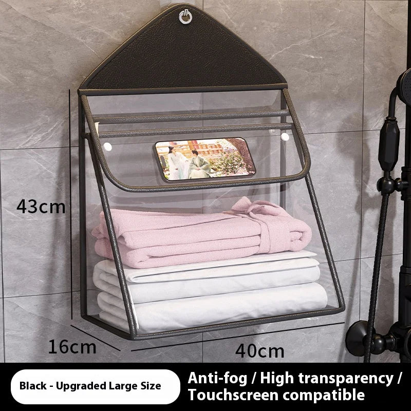 Organisateur suspendu ClarityBag | Imperméable & Transparent | Grande Capacité | Rangement Salle de Bain & Cosmétique