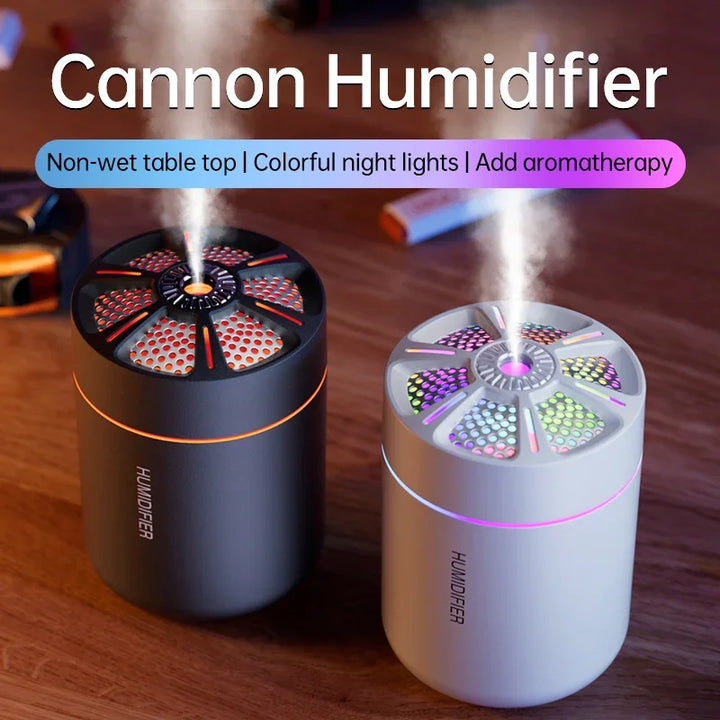 Diffuseur d'Arome AirGlow | Réservoir d'eau de 180 ml | Lumières LED d'ambiance | Silencieux & Efficace