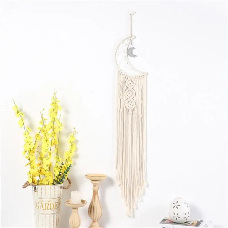 Tapis mural en macramé BohoLoom | 96×20 cm | Macramé fait main au style bohème