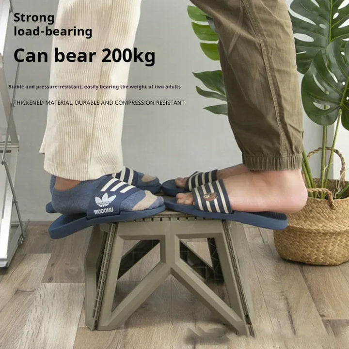 CampFold Tabouret Pliant | Tabouret de Camping Pliable | Haute Capacité de Charge | Compact & Résistant aux Intempéries