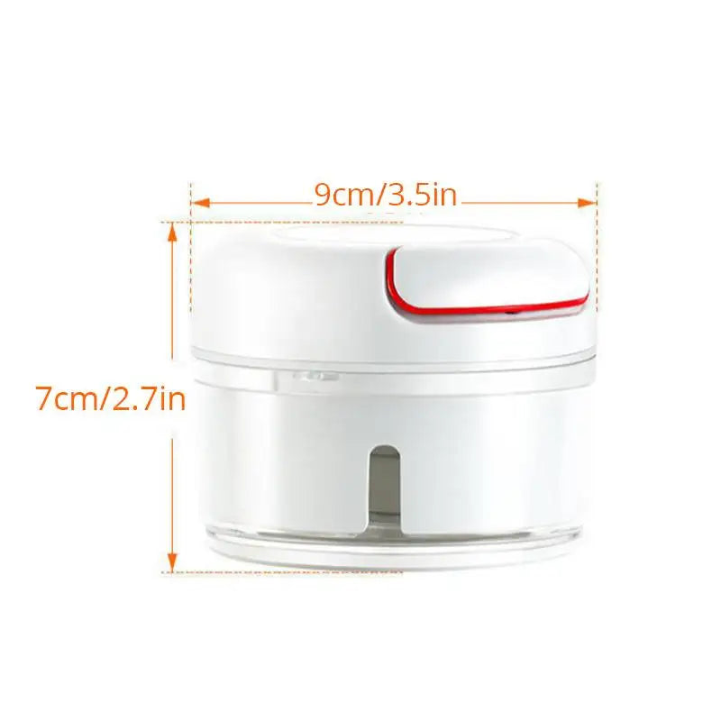 KüchenMeister Multi-Hachoir | Fonctionnement manuel | Presse-ail & Mixeur | 9×7 cm