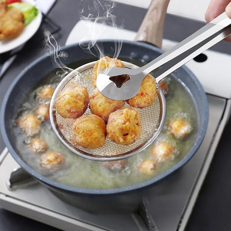 CulinaScoop Cuillère Filtrante en Acier Inoxydable | 28×10 cm | Polyvalente & Durable