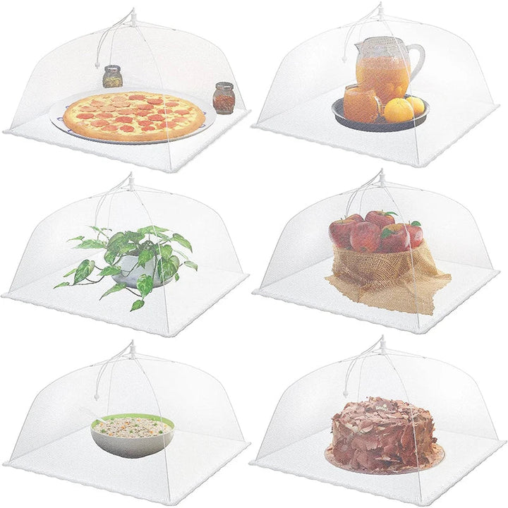 FrischNetz Couverture pliable pour aliments | Réutilisable & Respirant | Réseau anti-insectes pour l'extérieur & la cuisine | Léger & Économiseur d'espace