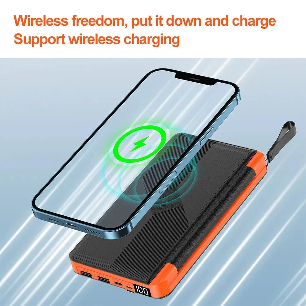 Batterie Solaire VoltMate Flip 15W | 10.000/20.000mAh | Chargement sans fil Qi | Panneau solaire pliable | Étanche et résistant aux chocs