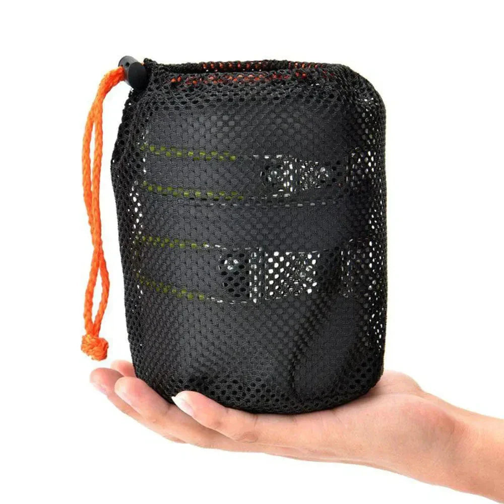 Trailvore CookLite Camping Set de Cuisine | Léger & Pliable | Casserole avec Couvercle | Inclus : Sac de Transport | Pour Randonnée, Trekking & Activités de Plein Air