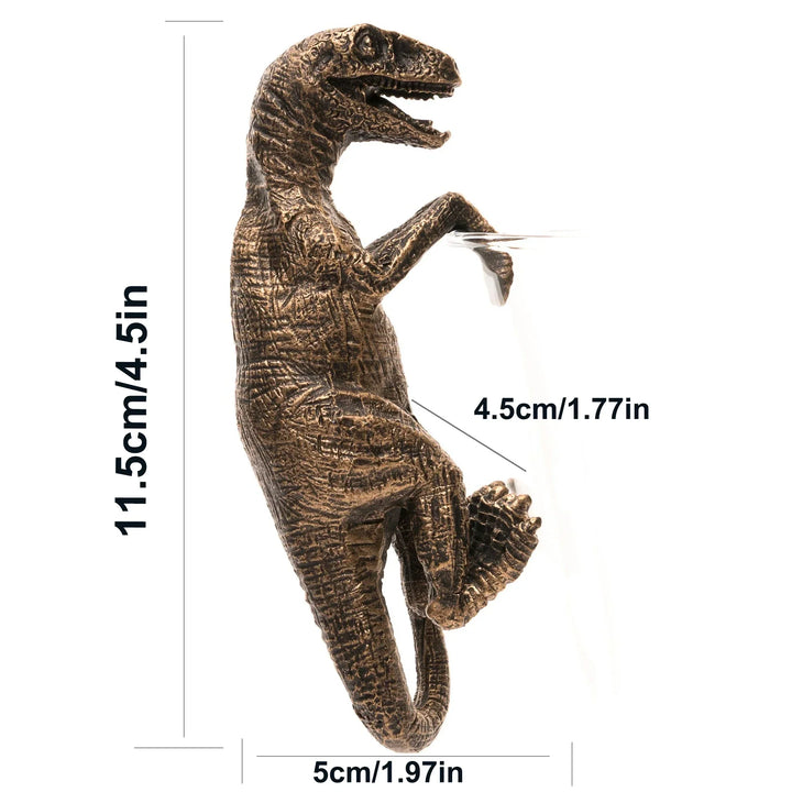 Figurine de pot de fleurs Dinora | Figurine de pot de fleurs dinosaure | Résine | Peint à la main et résistant aux intempéries | Décoration pour le jardin et la maison