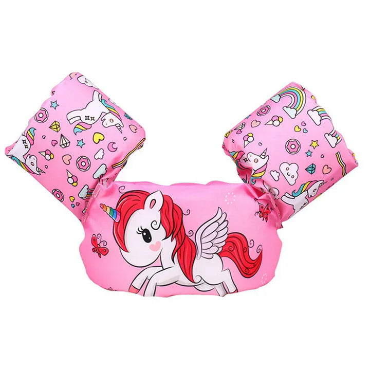 FLOTTY Kids Aide à la Natation | Gilet de Sauvetage avec Brassards | Boucle Double Réglable | Pour Enfants jusqu'à 25 kg